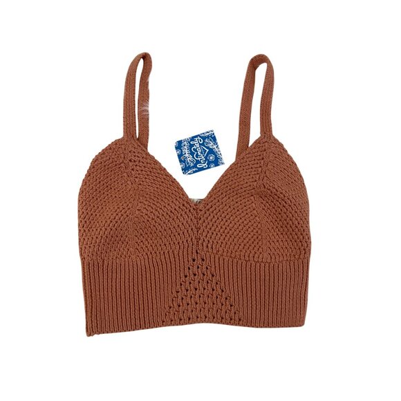 Free People You Wanna Brami Crochet Knit Crop Top - Picture 5 of 6